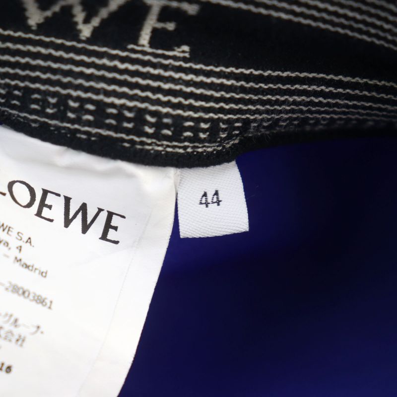 LOEWE H526y04x35 Anagram Sideline Drawcorded Track Long Pants Blue 44 Genuine