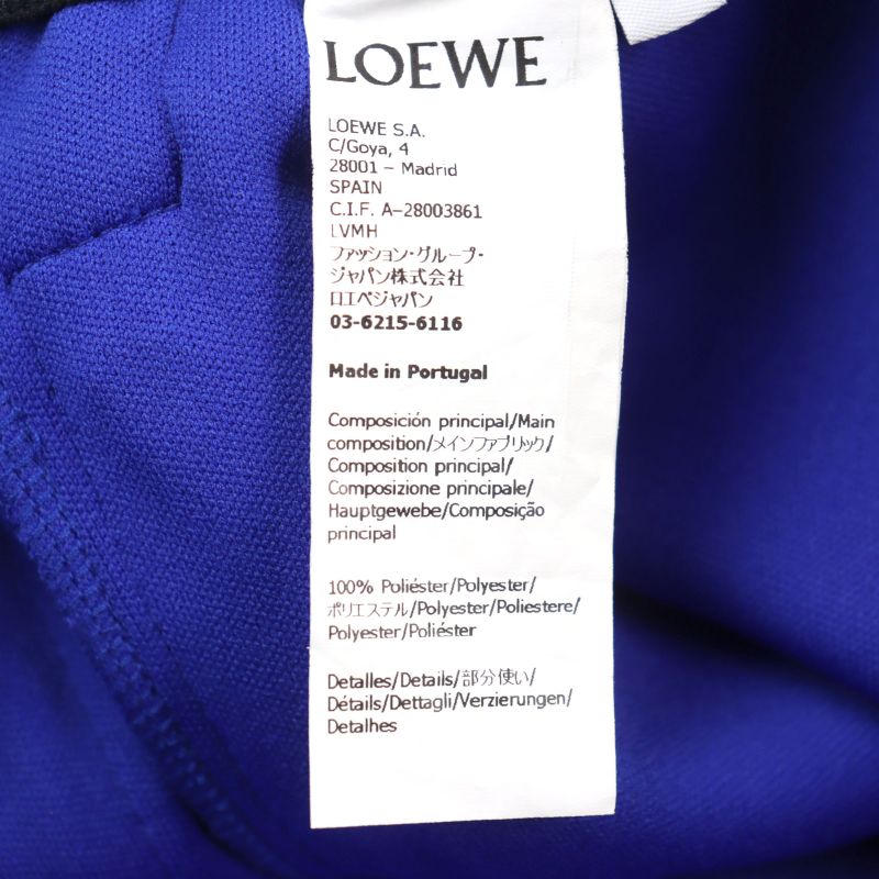LOEWE H526y04x35 Anagram Sideline Drawcorded Track Long Pants Blue 44 Genuine
