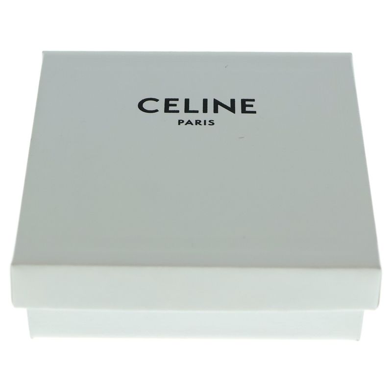 Celine Triomphe Sparkle Hoop Earrings Women's Silver 461db6bzi