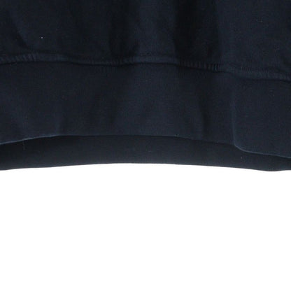 Hermes Leather Patch Stitch Design Pullover Sweatshirt Hoodie Navy