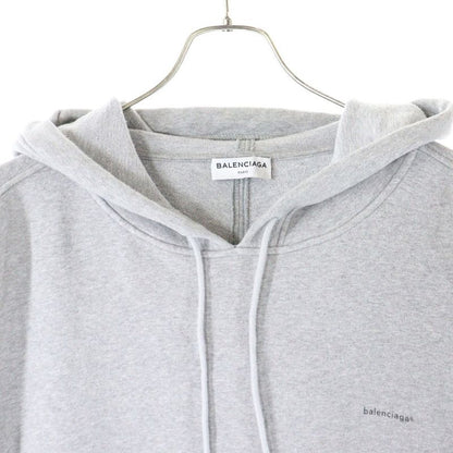 Balenciaga Logo Hoodie Logo Print Pullover Sweatshirt Hoodie Grey 481985 Ttk14