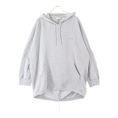 Balenciaga Logo Hoodie Logo Print Pullover Sweatshirt Hoodie Grey 481985 Ttk14