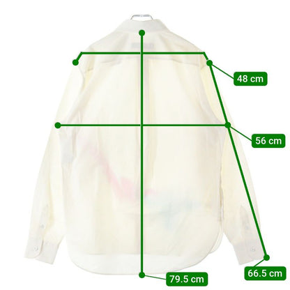 Louis Vuitton 21AW End Goal Printed Shirt Long Sleeve Shirt White Rm212 AS1