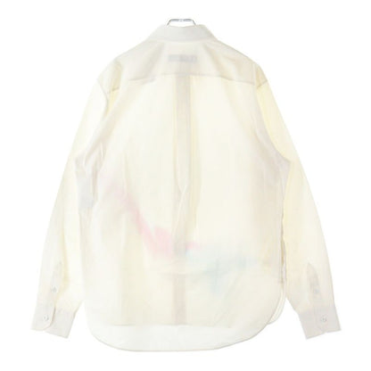 Louis Vuitton 21AW End Goal Printed Shirt Long Sleeve Shirt White Rm212 AS1