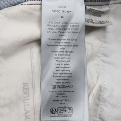  DIOR Homme 24SS 313d014k360x Regular Button Fly Leather Patched Denim Pants