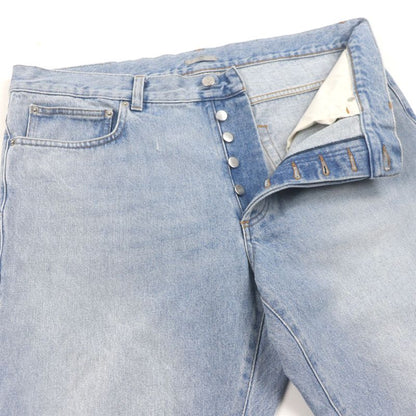  DIOR Homme 24SS 313d014k360x Regular Button Fly Leather Patched Denim Pants