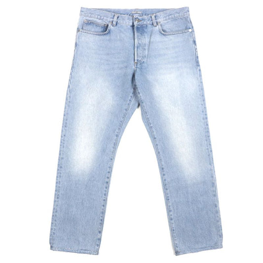  DIOR Homme 24SS 313d014k360x Regular Button Fly Leather Patched Denim Pants