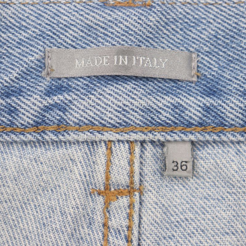  DIOR Homme 24SS 313d014k360x Regular Button Fly Leather Patched Denim Pants