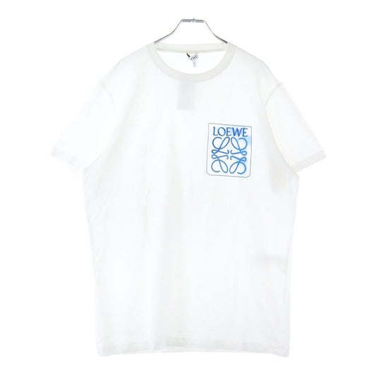 Loewe Anagram T-shirt Short Sleeve T-shirt With Embroidered Anagram Logo White