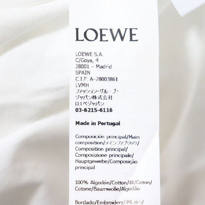 Loewe Anagram T-shirt Short Sleeve T-shirt With Embroidered Anagram Logo White