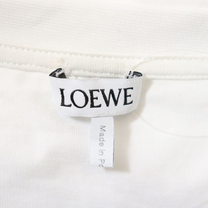 Loewe Anagram T-shirt Short Sleeve T-shirt With Embroidered Anagram Logo White