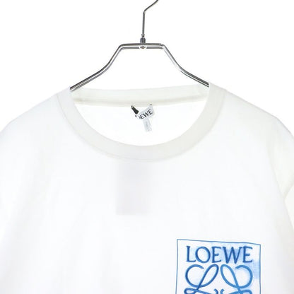 Loewe Anagram T-shirt Short Sleeve T-shirt With Embroidered Anagram Logo White