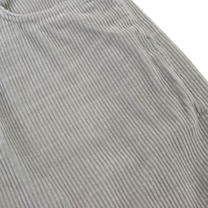 Christian DIOR 313d014b5707 Couture Logo Button Fly Cotton Corduroy Pants Gray