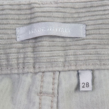 Christian DIOR 313d014b5707 Couture Logo Button Fly Cotton Corduroy Pants Gray