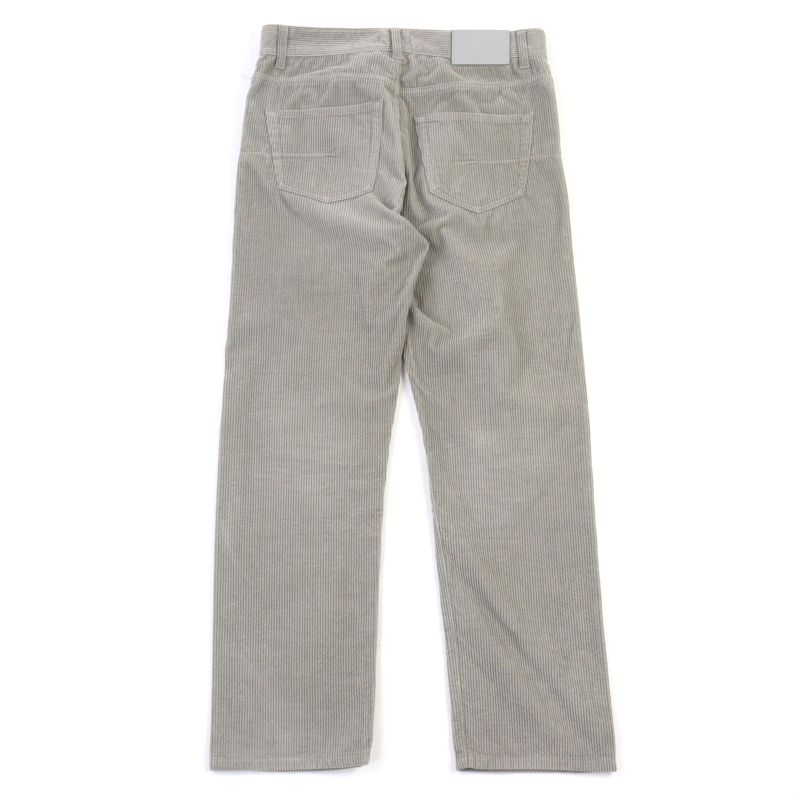 Christian DIOR 313d014b5707 Couture Logo Button Fly Cotton Corduroy Pants Gray