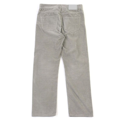 Christian DIOR 313d014b5707 Couture Logo Button Fly Cotton Corduroy Pants Gray