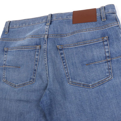  DIOR Homme 193ds10k349x SLIM Button Fly Leather Patched Denim Pants Blue 29