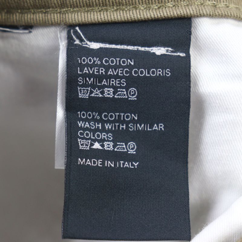 Celine 2n886383u 100% Cotton Eddie Period Logo Button One Tuck Slacks Khaki 28