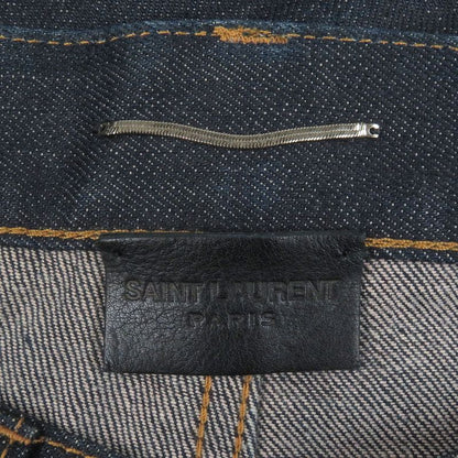 Saint Laurent Paris 597052 Denim Pants Jeans Indigo Blue 28 Made In Italy