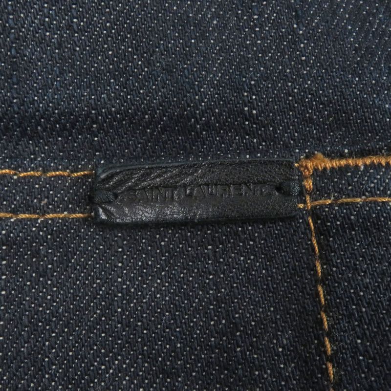 Saint Laurent Paris 597052 Denim Pants Jeans Indigo Blue 28 Made In Italy