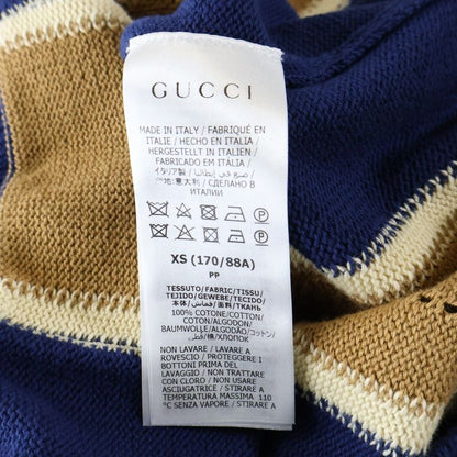 Gucci 21AW GG Cardigan GG Stitch Knit Cardigan Navy/brown 655105 Xkbwe