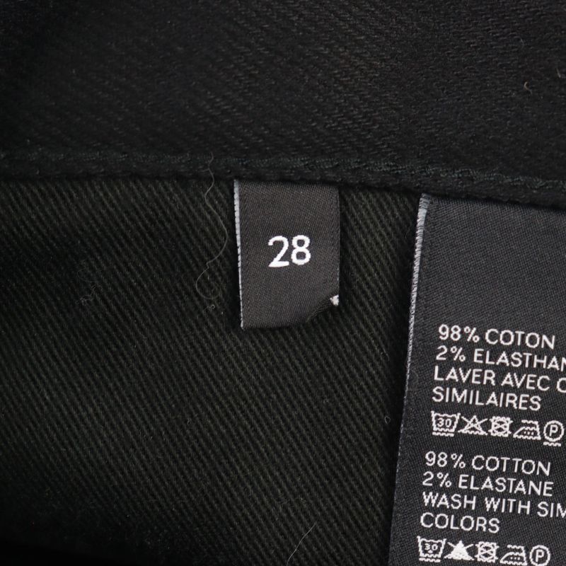 Celine M SK 005 N354 786D 38NJ Cotton Eddy Period Logo Button Zip Fly Skinny