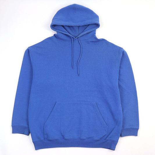 Balenciaga 570811 Cotton Logo Print Pullover Hoodie Blue M