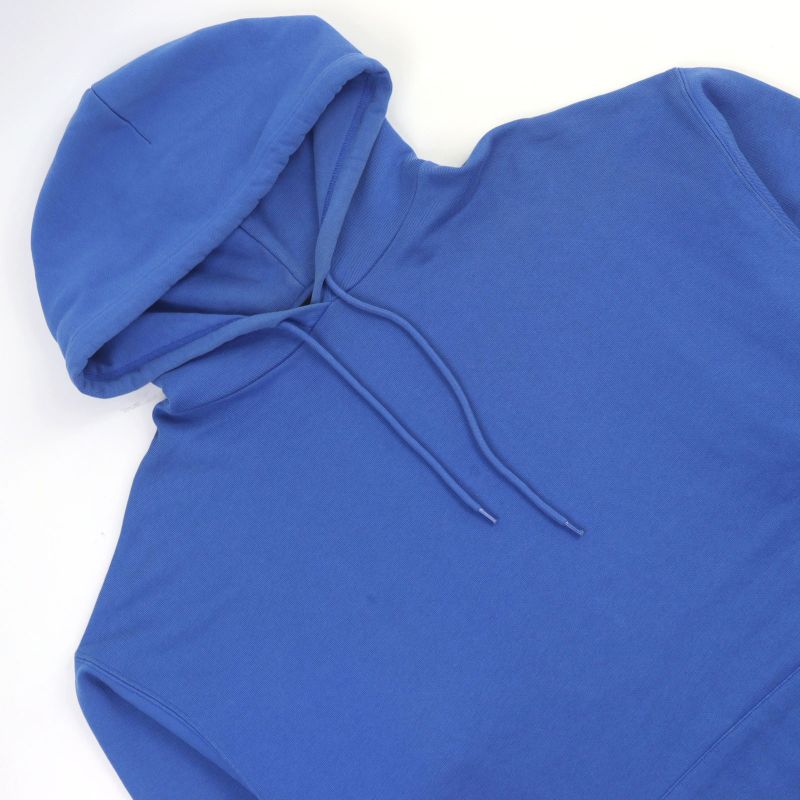 Balenciaga 570811 Cotton Logo Print Pullover Hoodie Blue M