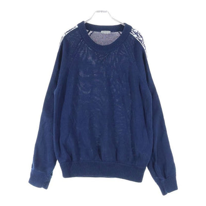 DIOR 19AW Sleeve Oblique Crew Neck Knit Sweater Grey 943m672at072