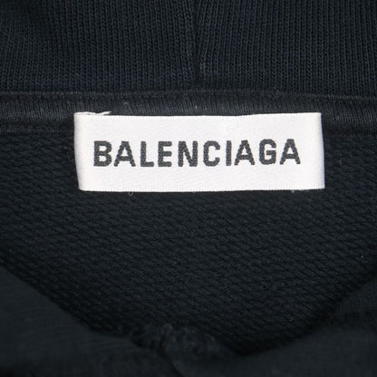  Balenciaga 570792 100% Cotton BB Logo Print Pullover Hoodie