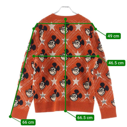 Gucci X Disney Mickey Mouse Pattern Crewneck Knitted Sweater Disney Crewneck