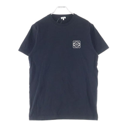 Loewe Anagram T-shirt Short Sleeve T-shirt With Embroidered Anagram Logo Black