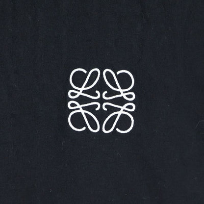 Loewe Anagram T-shirt Short Sleeve T-shirt With Embroidered Anagram Logo Black