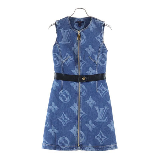 Louis Vuitton 21SS Monogram Denim One Piece Monogram Denim Dress Indigo Women