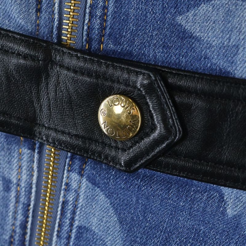 Louis Vuitton 21SS Monogram Denim One Piece Monogram Denim Dress Indigo Women