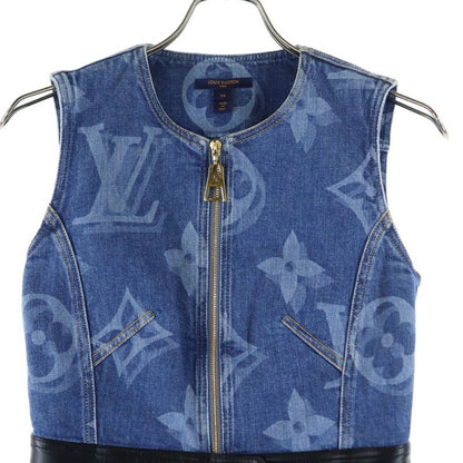Louis Vuitton 21SS Monogram Denim One Piece Monogram Denim Dress Indigo Women