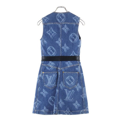 Louis Vuitton 21SS Monogram Denim One Piece Monogram Denim Dress Indigo Women