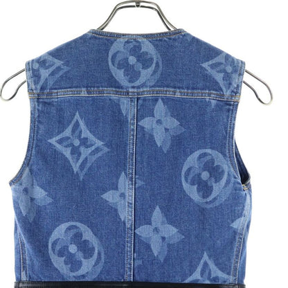 Louis Vuitton 21SS Monogram Denim One Piece Monogram Denim Dress Indigo Women