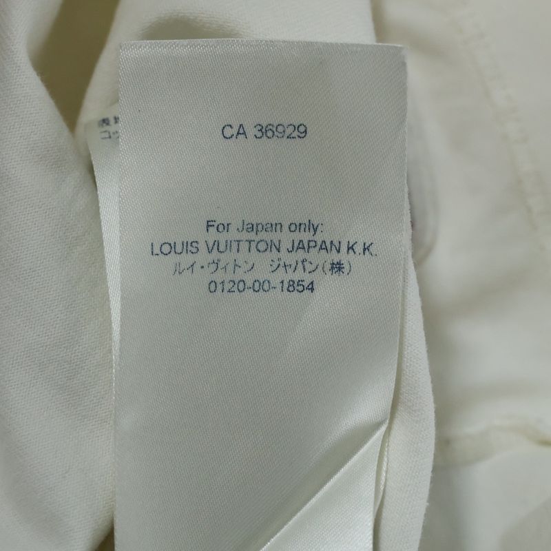 Louis Vuitton 21AW NBA T-shirt Logo Print Short Sleeve T-shirt Ivory Rm212m DT3