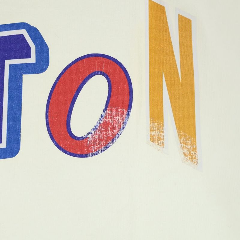 Louis Vuitton 21AW NBA T-shirt Logo Print Short Sleeve T-shirt Ivory Rm212m DT3