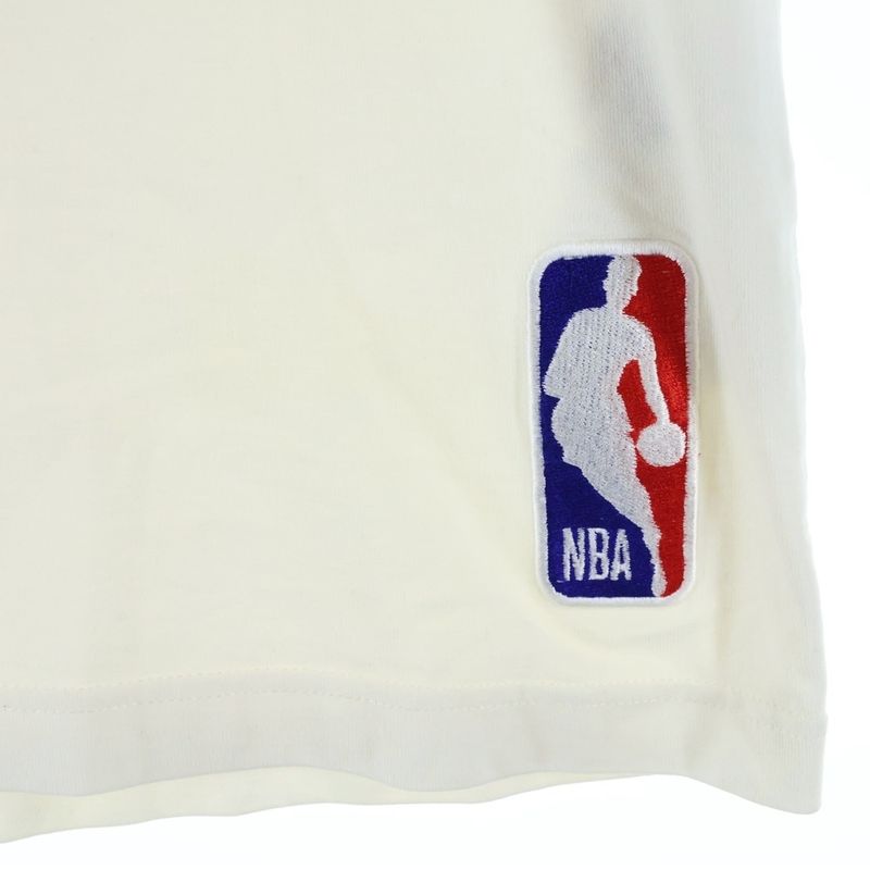 Louis Vuitton 21AW NBA T-shirt Logo Print Short Sleeve T-shirt Ivory Rm212m DT3