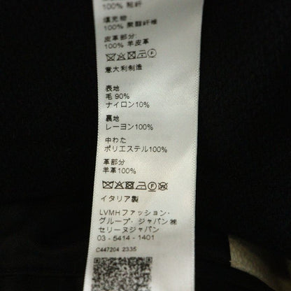 Celine 24SS Baseball Teddy Jacket Baseball Teddy Wool Snap Button Jacket Black