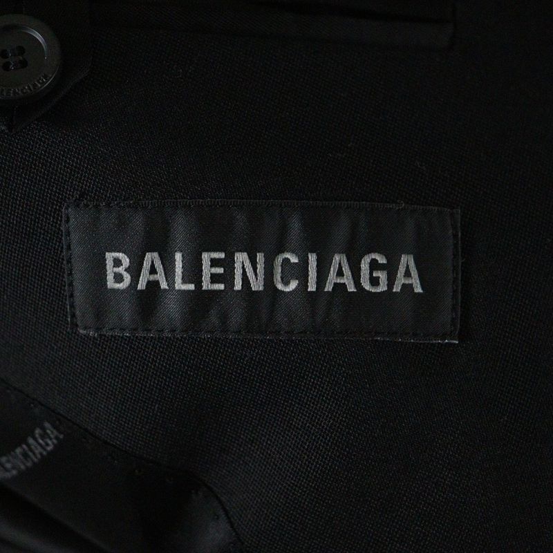 Balenciaga 23AW Folded Tailored Jacket Folded Oversized Peaked Lapel Tailored