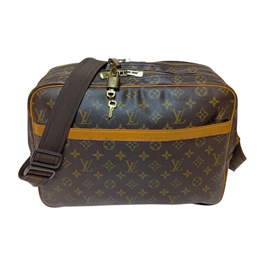 Louis Vuitton Monogram Reporter GM Shoulder Bag M45252 Brown