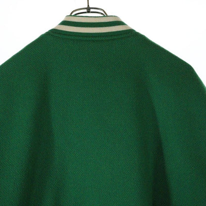 Celine 23AW C-patch Armored Wool Jackson Teddy Jacket Blouson Green/white