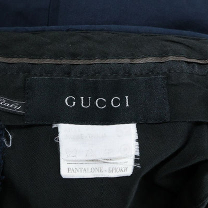 Gucci Cotton Slack Pants Navy
