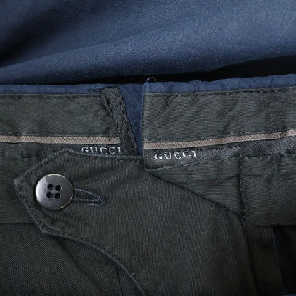 Gucci Cotton Slack Pants Navy