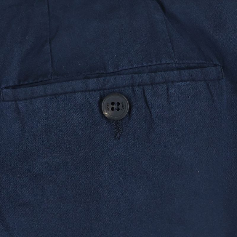 Gucci Cotton Slack Pants Navy