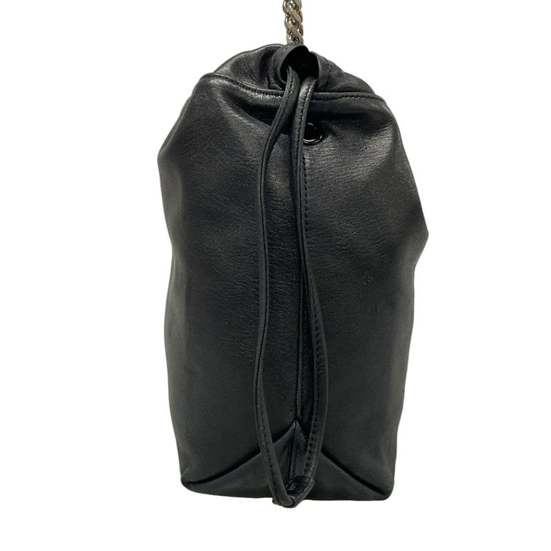 Saint Laurent Paris Bag Teddy Black Chain / Shape Leather