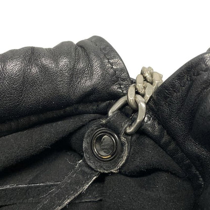 Saint Laurent Paris Bag Teddy Black Chain / Shape Leather